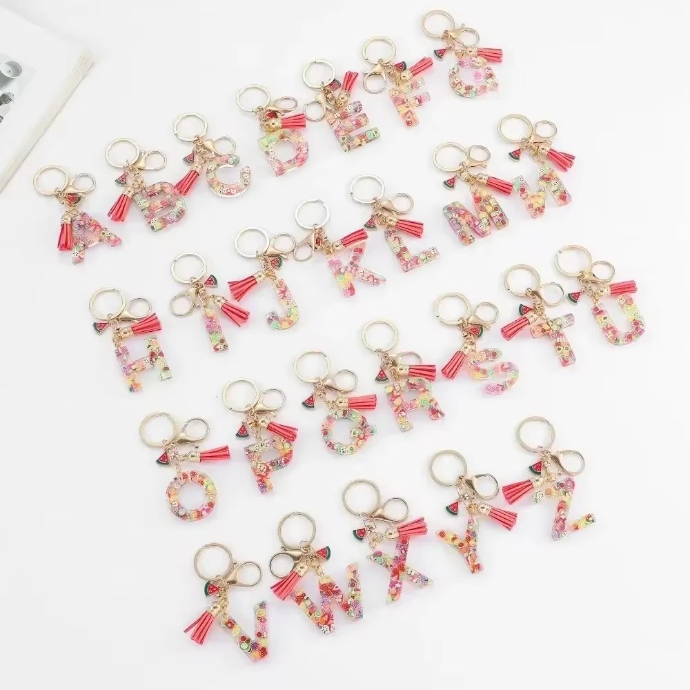 Personalized A-Z Key Ring Buck - Monogram Keychain Leather avis et prix