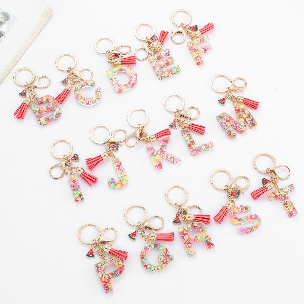 Personalized A-Z Key Ring Buck - Monogram Keychain Leather avis et prix