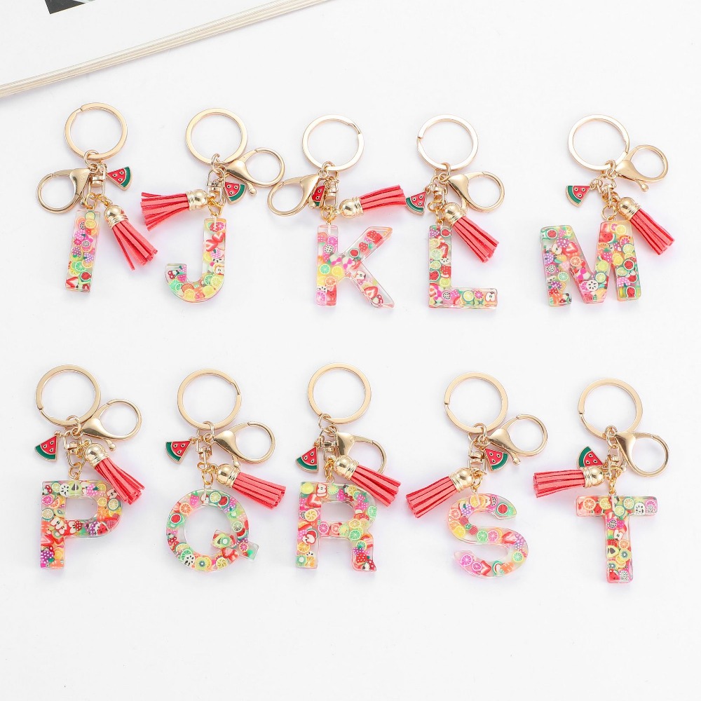 Personalized A-Z Key Ring Buck - Monogram Keychain Leather avis et prix