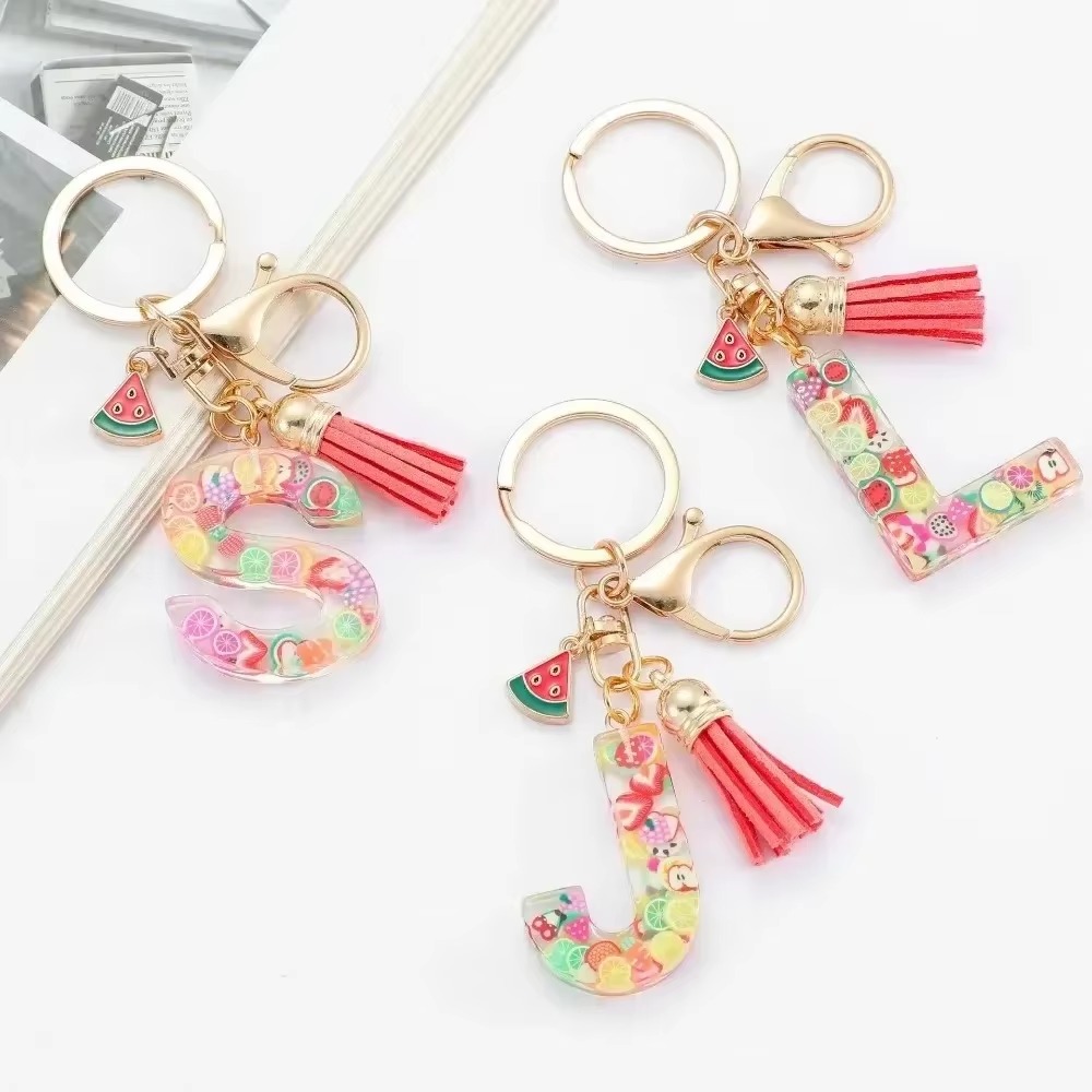 Personalized A-Z Key Ring Buck - Monogram Keychain Leather avis et prix