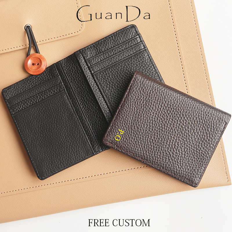 Genuine Leather Card Holder Ma - Personalized Name Box avis et prix
