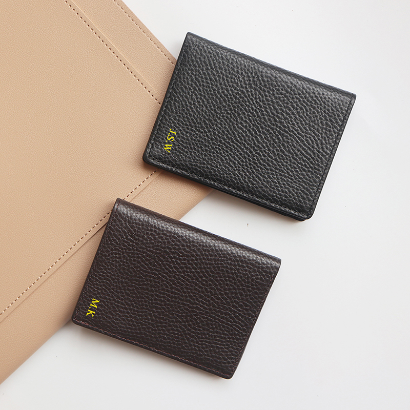 Genuine Leather Card Holder Ma - Personalized Name Box avis et prix
