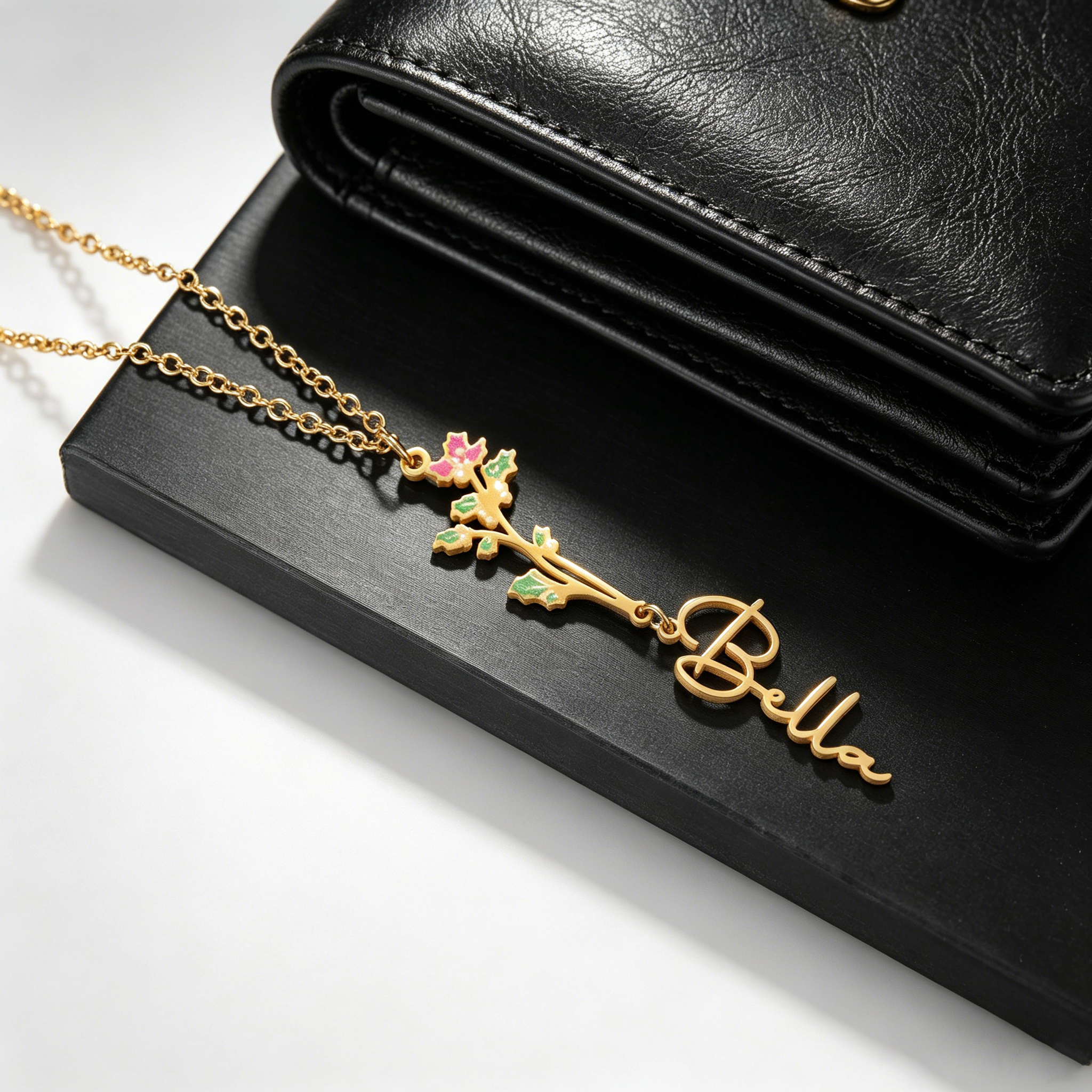 Acheerup Custom Name Necklace  - Birth Flower Necklace avis et prix