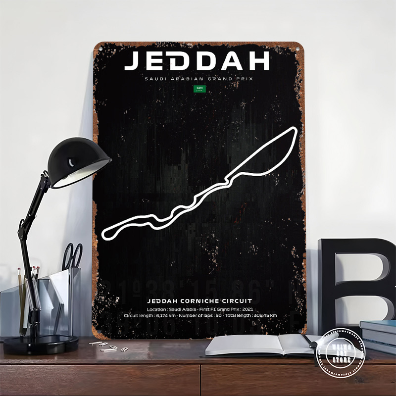 Jeddah Circuit Map Poster Cust - Custom Map Poster avis et prix