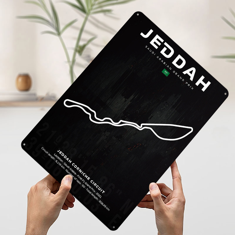 Jeddah Circuit Map Poster Cust - Custom Map Poster avis et prix
