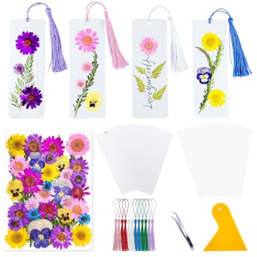 Cardstock Blank Bookmarks Set, - Dried Flower Bookmark avis et prix