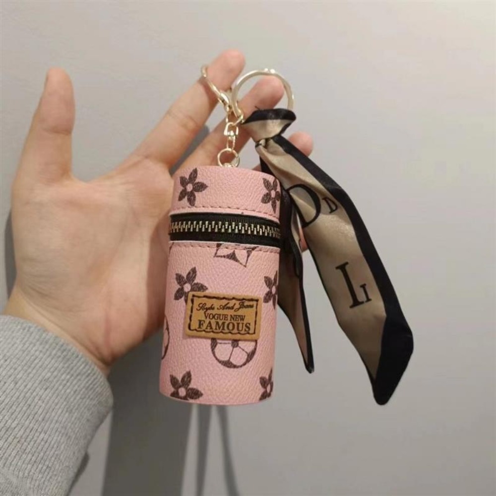 Pink Monogram Floral Print Cyl - Monogram Keychain Leather avis et prix