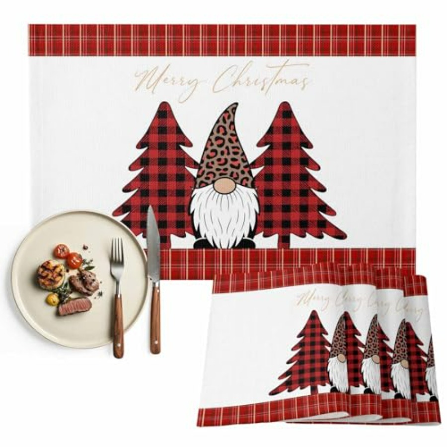 Set of 4 Winter Christmas Tree - Family Tree Print avis et prix