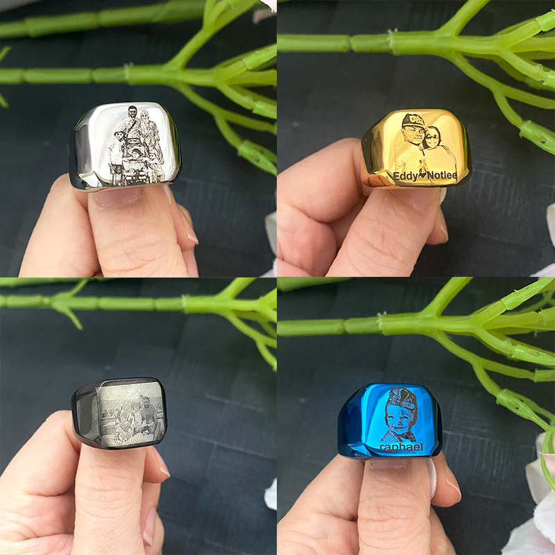 Stainless Steel Jewelry anillo - Initial Ring Custom avis et prix