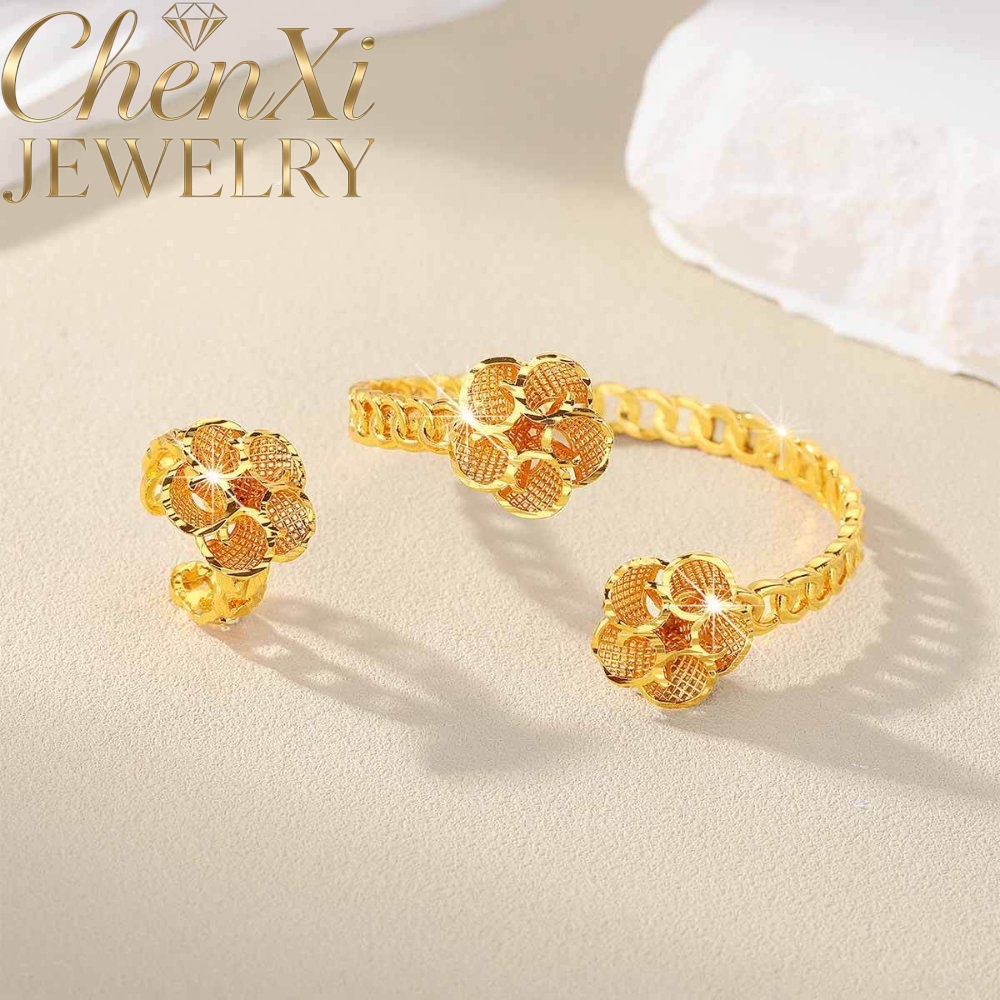 Sand Gold Floral Open-End Bang - Coordinates Bracelet avis et prix
