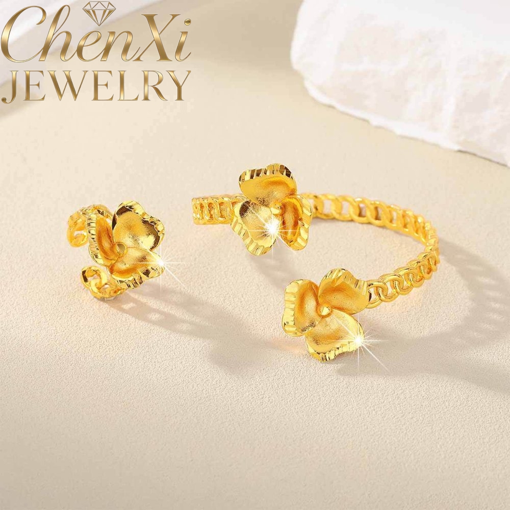 Sand Gold Floral Open-End Bang - Coordinates Bracelet avis et prix